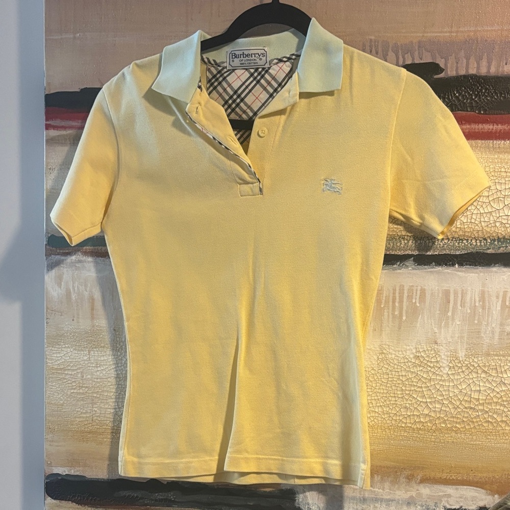 Burberry Light Yellow Polo Shirt